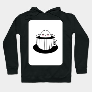 introvert coffee cat Hoodie